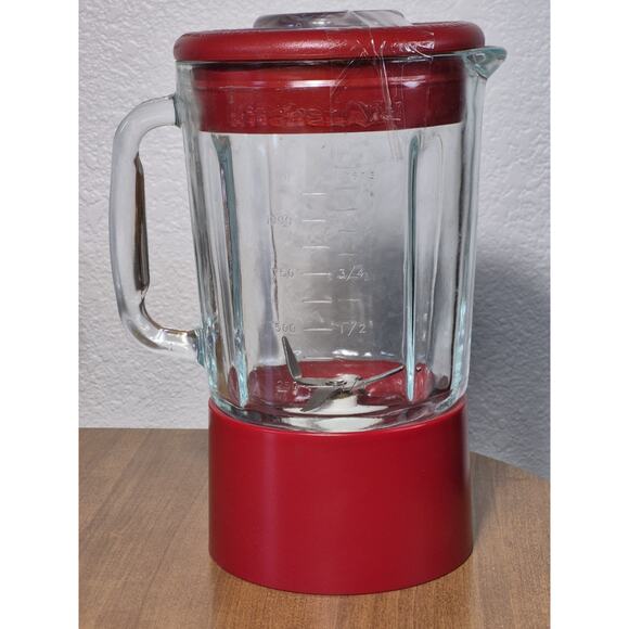 Genuine KitchenAid Blender KSB5 40oz/5 Cup Red Glass Replacement Pitcher - Picture 7 of 10